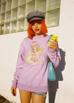 Valfré Cat Lady Crew Neck Sweatshirt New