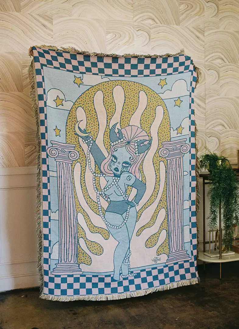 Valfré New Celestial Cancer Woven Blanket